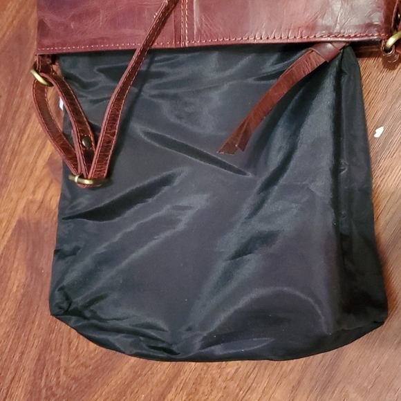 Estalon Purse crossbody leather red ish on color - Picture 11 of 13